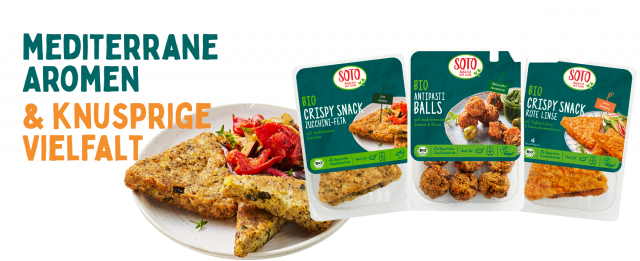 NEU: Bio Crispy Snacks und Antipasti Balls