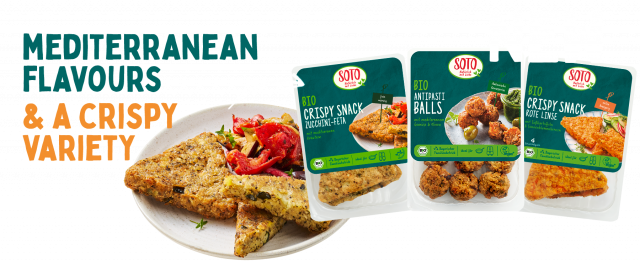 New Organic Antipasti Balls and Crispy Snacks expand the SOTO range
