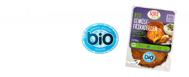 SOTO organic vegetable patties receive the Bavarian organic seal – the first patties to receive this award