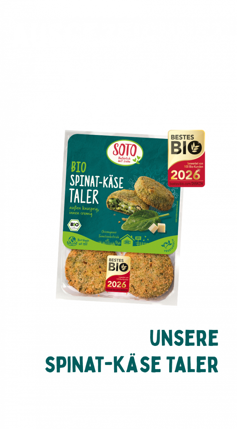 Bestes Bio 2026 für Bio Spinat-Käse Taler