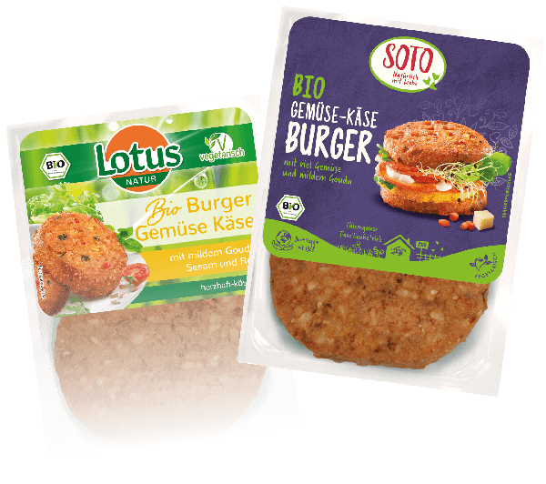 Bio Gemüse Käse Burger